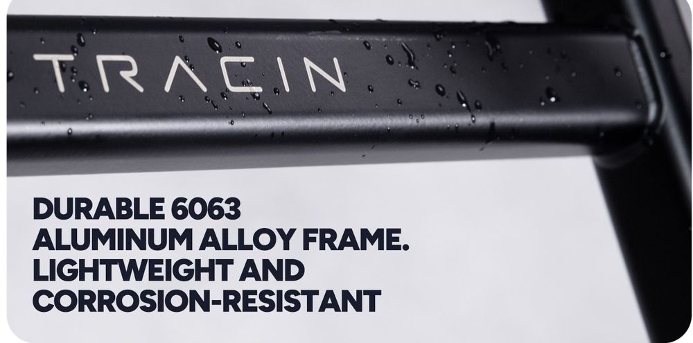 Durable 6063 aluminum alloy frame.